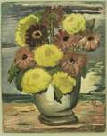 Lucien Adolphe Labaudt FrenchAmerican 18801943 Floral Still Life a Plein Beach
