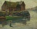 Giragos Der Garabedian American 18921980 Rockport Fisherman