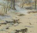 William Partridge Burpee American 18461940 Woodland Winter Scene