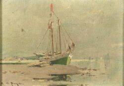 Edward A Page American 18501928 TwoMasted Schooner