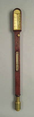 English rosewood stick barometer 19th c