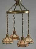 Bradley and Hubbard FiveLight Hanging Lamp