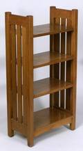 L  J G Stickley Oak Open Bookcase