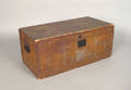 New England painted basswood lock box 19th c