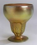 Nash Gold Iridescent Decorated Glass Vase