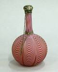 Art Glass and Silver Perfume Bottle