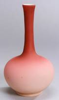 Peachblow Glass Vase