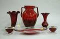 Six Pieces of Red Glass