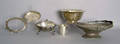 Five pcs of sterling silver and silver plate