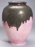 Volcanic Lustre Glaze Large Pottery Vase