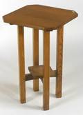 Arts  Crafts Oak Cut Corner Occasional Table
