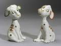 Pair of Art Deco Porcelain Dog Figures