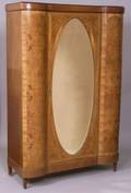 Art Deco Burlwood Armoire