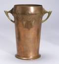 Art Nouveau Copper and Brass Vase
