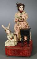 School Teacher and Pupil Musical Automaton by Roullet  Decamps