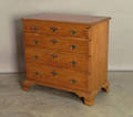 Chippendale tiger maple chest of drawers