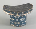 Wallpaper hat box 19th c