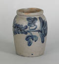 Small Pennsylvania stoneware crock 19th c