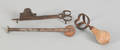 English iron scissor snuffers