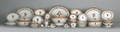Important Chinese export porcelain dinner service ca 1800