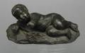 Wedgwood Black Basalt Model of a Reclining Boy