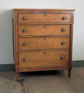 Pennsylvania Sheraton cherry chest of drawers ca 1825