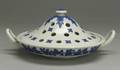 Wedgwood White Smear Glazed Stoneware Potpourri Low Bowl and Cover