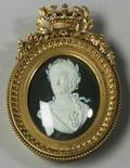 Wedgwood Black Jasper Dip Portrait Medallion of Maria I of Portugal