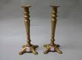 Pair of 19th Century European Brass Candlesticks