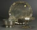 Two German 800 Silver Table Articles and an English Sterling Silver Compote
