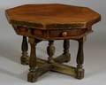 Italian Baroque Carved Walnut Center Table