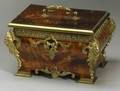French Louis XVXVIstyle Faux Tortoise Shell Ormolu Mounted Jewel Box