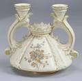 Royal Worcester Two Light Candelabrum Vase