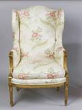 Louis XVI Style Giltwood Wingchair