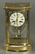 Tiffany  Co French Brass Mantel Clock