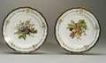 Pair of Meissen Porcelain Fruit Plates