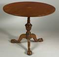Chippendalestyle Inlaid Mahogany Tilttop Tripod Table