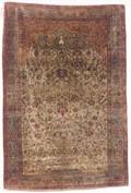 Silk Tabriz Prayer Rug