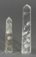 Two Rock Crystal Obelisks