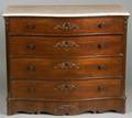 Victorian Mahogany and Marbletop Chest of Drawers