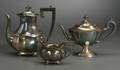 Assembled Silver Plate Three Piece Tea and Coffee Service