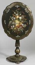 Victorian Papiermache and MotherofPearl Inlaid Tilt Top Table
