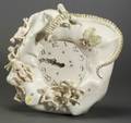 Whimsical Artisan Crafted Ceramic Wall Timepiece