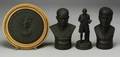 Four Wedgwood Modern Black Basalt Items