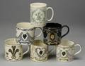 Six Wedgwood Commemorative Mugs