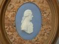 Wedgwood Solid Light Blue Jasper Portrait Plaque of Herschel