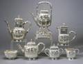 Gorham Sterling Aesthetic Movement SevenPiece Tea and Coffee Service