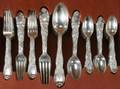 Tiffany  Co Sterling Chrysanthemum Pattern Partial Luncheon Service