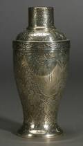 AcidEtched Sterling Silver Cocktail Shaker