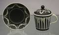 Wedgwood Black Jasper Dip Covered Cup and Stand